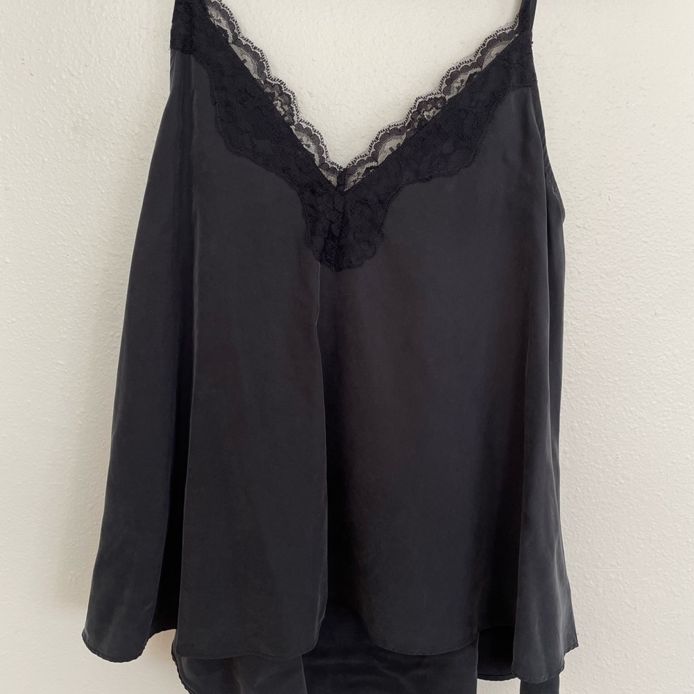 Zara Lace Tank/Cami Black - S